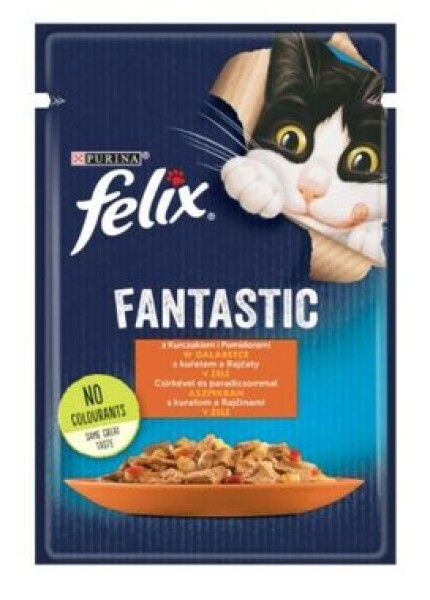 Felix FANTASTIC Kuře s rajčaty v želé 85 g