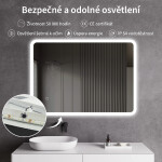 CERANO - Koupelnové LED zrcadlo Avano - 70x50 CER-DY-2073Y2