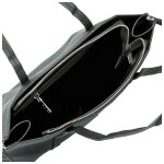 Módní dámská koženková kabelka na rameno Belle, černá