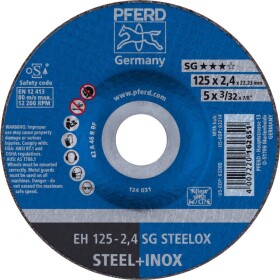 PFERD SG STEELOX 61341222 řezný kotouč lomený 125 mm 25 ks nerezová ocel, ocel