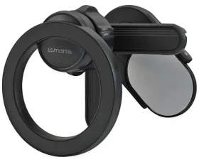 4smarts MagSafe držák telefonu pro monitor a auto černá / Držák / Magnetický / Nosnost 1,5 kg (541042)