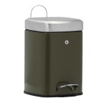 House Doctor Kovový odpadkový koš Sort Deep Green 6 l, zelená barva, kov