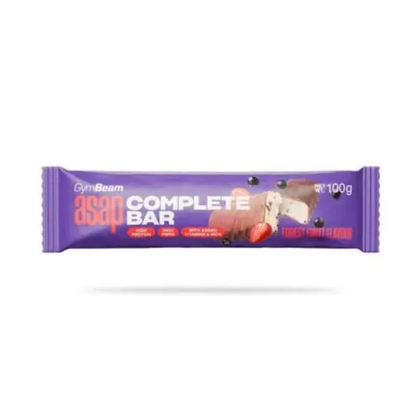 ASAP Complete Bar - GymBeam (lesní ovoce, 100 g) (105865-2-100g-forestfruit)