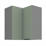 Horní rohová skříňka Aria ANT 60x60 GN-72 2F (90°) Barva korpusu: Antracit, Barva dvířek: WH - Crystal white AFM