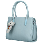 Módní dámská koženková kabelka do ruky Armin, světle modrá