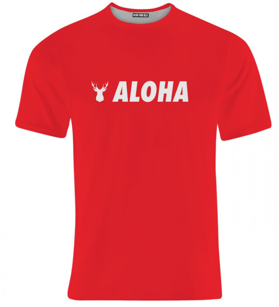 Aloha From Deer Základní tričko Aloha TSH AFD248 Red