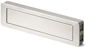 Hettich Nábytková úchytka zápustná Touch – In nerez imitace (105901)