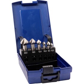 GSR 00708010 sada záhlubníků 6dílná 6.3 mm, 8.3 mm, 10.4 mm, 12.4 mm, 16.5 mm, 20.5 mm HSS-G válcová stopka 1 ks