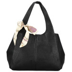 Módní dámská koženková kabelka do ruky Nerilly, černá