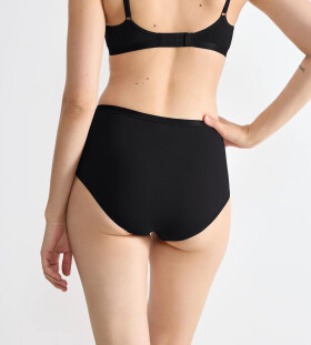 Dámské kalhotky GO Daily Cotton Highwaist - BLACK - černá 0004 - SLOGGI BLACK XL