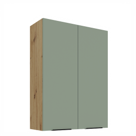 Horní skříňka Aria 80 G-108 2F Barva korpusu: Dub artisan, Barva dvířek: SA - Aquamarine AFM