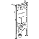GEBERIT DuofixBasic s bílým tlačítkem DELTA51 + WC CERSANIT CITY NEW CLEANON + WC SEDÁTKO SLIM 458.103.00.2 51BI CI2
