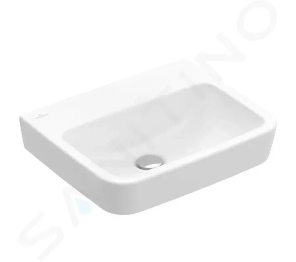 VILLEROY & BOCH - O.novo Umývátko 450x370 mm, bez přepadu, bez otvoru pro baterii, alpská bílá 43444801