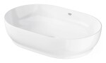 GROHE - Essence Umyvadlo na desku, 60x40 cm, bez přepadu, bez otvoru pro baterii, alpská bílá 103563SH00