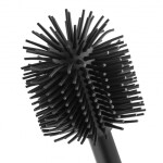 Erga Halika, náhradní WC kartáč se silikonovou hlavou, 34 cm, černá, ERG-YKA-V.WCZ-HALIKA-SILKA-BLK