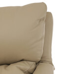 Relaxační křeslo, elektrické zabudované ovládání, krémová, kůže,TV-B3980 CRM3