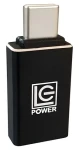 LC-Power LC-ADA-U31C černá / Adaptér / USB-C (M) na USB-A (F) / hliníkové tělo (LC-ADA-U31C)