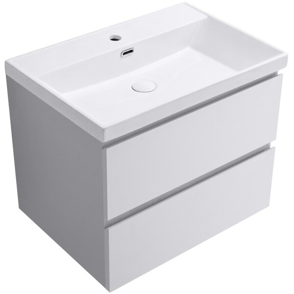 CERANO - Koupelnová skříňka Carole - keramické umyvadlo Viano - bílá matná - 60,9x62,5x46,5 CER-000020