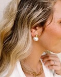 ELENYS Pure Grace – pozlacené náušnice 18K žluté zlato
