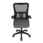 Dětská židle, houpací mechanismus, šedá síťovina, KA-K2006 GREY