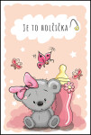 Přání K - K narození dítěte - holka