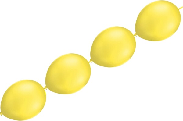 Balonky řetězové žluté Balonky spojovací žluté