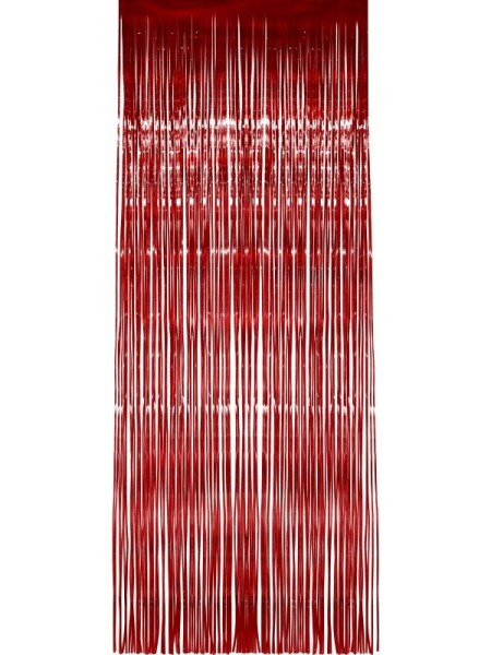 Smiffys Závěs do dveří - 91x244 cm - červený