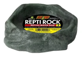 Zoomed Repti Rock S / Miska na vodu / Imitace kamene / Recyklovaný plast / 2,5x14,5x14,5 cm (323706)