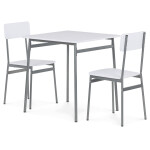 Jídelní set s 2 židlemi, 70x70x76cm, mdf AUT-O2122 WT