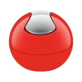 Spirella BOWL mini výklopný odpadkový koš 1 L červený / plast (7610583149671)