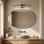 Koupelnové nástěnné LED svítidlo SWE050-1W 60 cm Black OSW-20150
