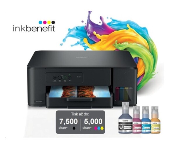 BROTHER multifunkce inkoustová DCP-T230 - A4 64MB 1200x6000 16ppm USB 2.0. WIFI - INKTANK, INK BENEFIT EDF_3861055