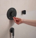 HANSGROHE - Ecostat Comfort S Termostatická baterie pod omítku, pro 2 spotřebiče, matná černá 33715670