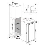 Whirlpool vestavná kombinovaná lednice Arg 86121