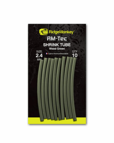 RidgeMonkey Smršťovací hadička Connexion Shrink Tube 2,4mm Weed Green 10ks (RMT064)