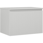 MEXEN/S - Rivel koupelnová skříňka pod umyvadlo 70 cm s deskou, 1 šuplík, reliéf , šedá mat 91A20-07047-1-BFC62