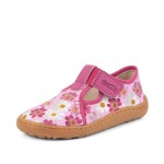 Dívčí plátěné barefoot přezůvky CANVAS T-BAR FLOWERS Froddo G1700439-4 - 31