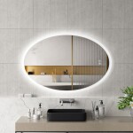 Erga Paola, oválné LED zrcadlo 80x120cm (120x80), 2990 lm, 3 barvy světla, přední a zadní osvětlení, ERG-V01-302-1280-00
