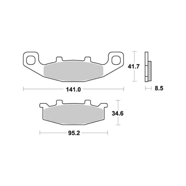 Brzdové destičky pro Hyosung – Kawasaki – Suzuki S1004An