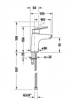 DURAVIT - DuraStyle Basic Umyvadlová baterie, FreshStart, chrom N11011002010
