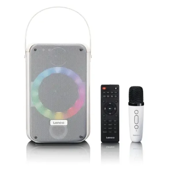Lenco BTC-060WH bílá / Karaoke / 20W / BT 5.2 (BTC-060WH)