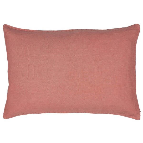 Ib Laursen Lněný povlak na polštář Melon 40 × 60 cm, růžová barva, textil