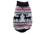 Salva černo-šedý svetr pro psa Barva: Černá, Délka zad (cm): 20 - 21, Obvod hrudníku: 26 – 32 cm