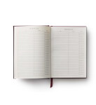 Rifle Paper Co. Vyšívaný linkovaný deník Ladies Night Book Club, červená barva, papír