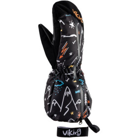 Dětské zimní rukavice Viking Snoppy Aqua Thermo Tex s membránou černé (125/23/2288/09) 3