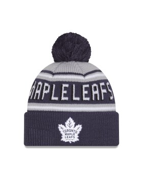 New Era Pánská zimní čepice Toronto Maple Leafs NHL Pom Wordmark