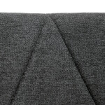 Jídelní židle, šedá, látka, CT-285 GREY2