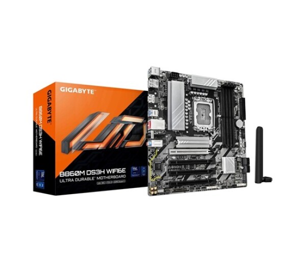GIGABYTE MB Sc LGA1851 B860M DS3H WIFI6E, Intel B860, 4xDDR5, 2xDP, 1xHDMI, WiFi, mATX EDF_1706069