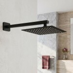 REA - Sprchové rameno čtvercové JS-9022B 40cm Black REA-P6404