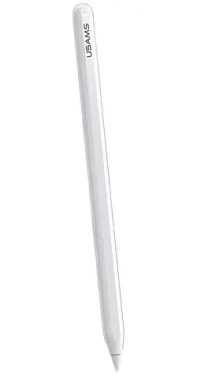 USAMS ZB254 bílá / Aktivní stylus pro iPad / Magnetické nabíjení / Náklon a tlak / Palm Rejection / BT 5.0 (ZB254DRB01)